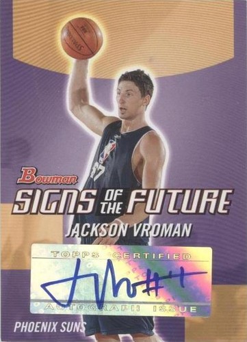 2004-05 Bowman Draft Picks & Prospects - Jackson Vroman #SOF-JV