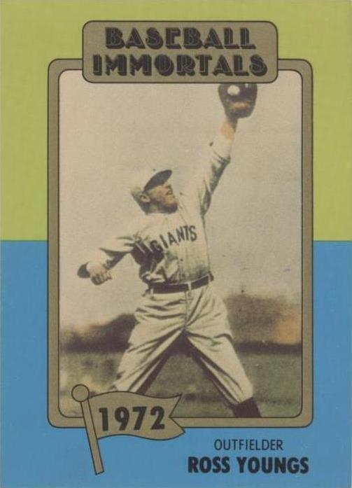 1980-84 SSPC Baseball Immortals primera impresión - Ross Youngs #134