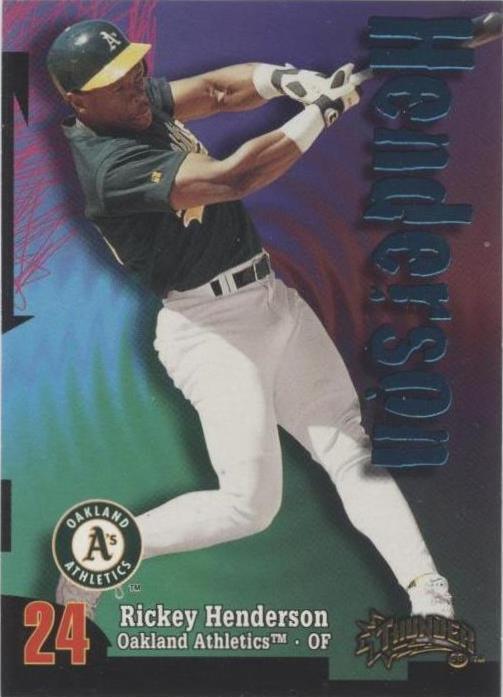 1998 Skybox Circa Thunder - Rickey Henderson #87