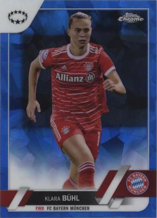 2022-23 Topps Chrome Uefa Women's Champions League Sapphire Edition Klara Buhl #27