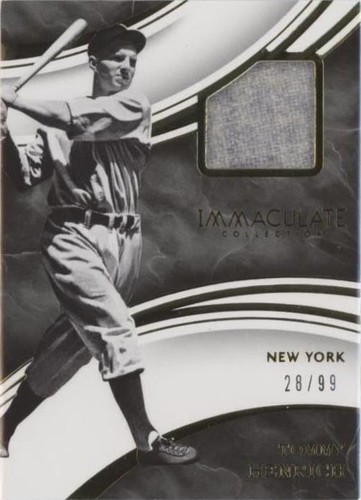 2016 Panini Immaculate Collection - Tommy Henrich #IS-TH