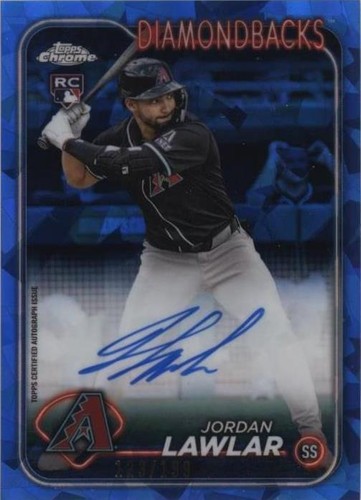 2024 Topps Chrome Update Series Sapphire Edition - Jordan Lawlar #USA-JL
