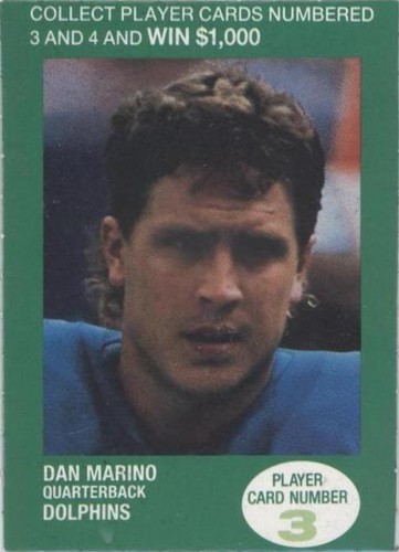 1990 BP NFL Players Match 2 Trading Card Game Dan Marino #3