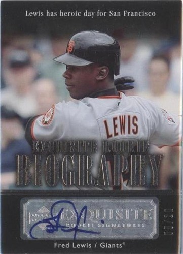 2007 Upper Deck Exquisite Rookie Signatures - Fred Lewis #ERB-FL