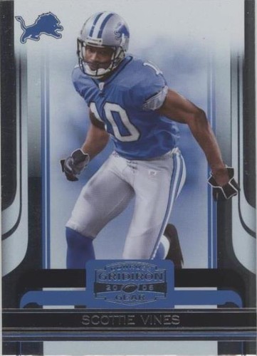 2006 Donruss Gridiron Gear Scottie Vines #40