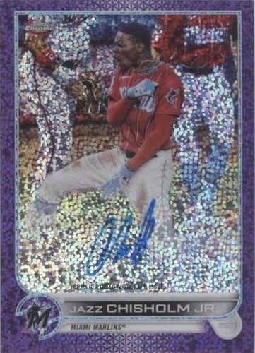 ⭐︎JASS⭐︎ Jazz Chisholm Jr. 2022 Topps Chrome Black Super Futures Auto