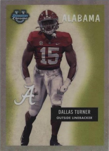 2023 Bowman University Chrome Dallas Turner #55BF-30