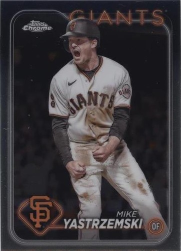 2024 Topps Stadium Club Mike Yastrzemski #233 Chrome Parallel