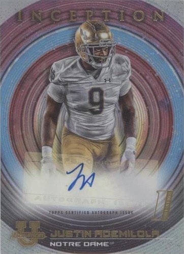2022-23 Bowman Inception University Justin Ademilola #BIA-JAA