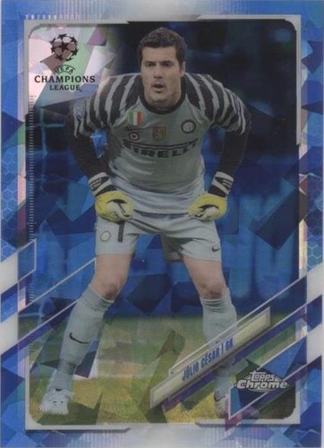 2020-21 Topps Chrome UCL Sapphire Edition Julio Cesar #88