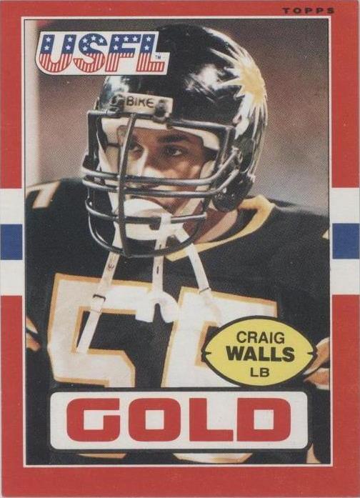 1985 Topps USFL Craig Walls #37
