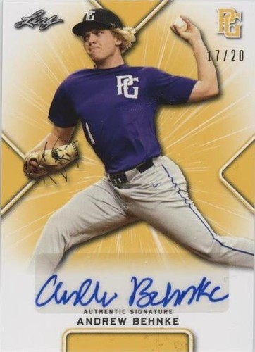 2021 Leaf Perfect Game National Showcase - Andrew Behnke #BA-AB1