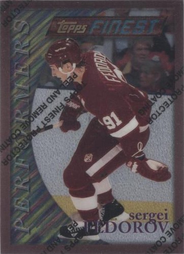 1995-96 Topps Finest - Sergei Fedorov #186