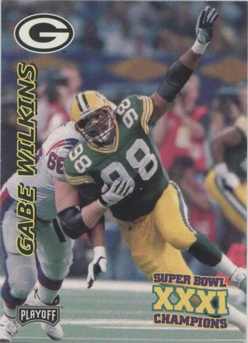 1997 Playoff Green Bay Packers Super Sunday Gabe Wilkins #50