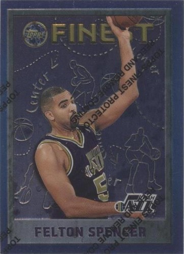 1995-96 Topps Finest - Felton Spencer #176