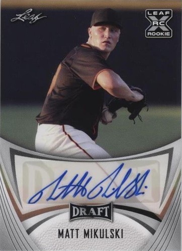 2021 Leaf Draft - Matt Mikulski #BA-MM6