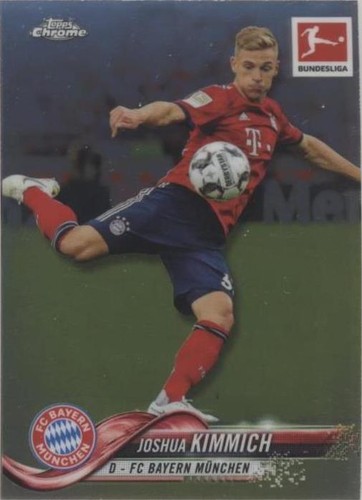 2018 Topps Chrome Bundesliga Joshua Kimmich FC Bayern