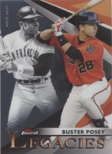 2021 Topps Finest - Buster Posey Willie Mays #FL-BP