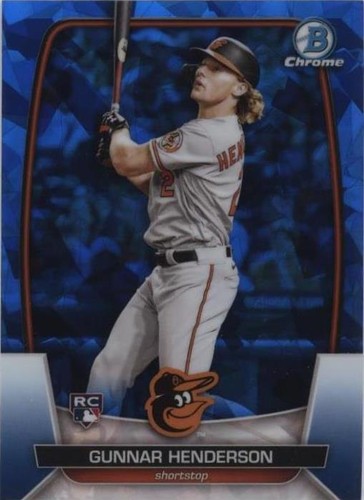 その他 GUNNAR HENDERSON Mega AUTO Blue Gunnar Henderson 2020 Bowman Mega Box #BMA-GH Chrome