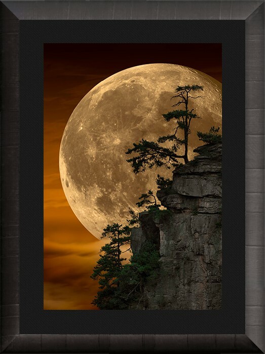 Peter Lik Moonlit Dreams 1M framed, Dark Ash Frame Limited