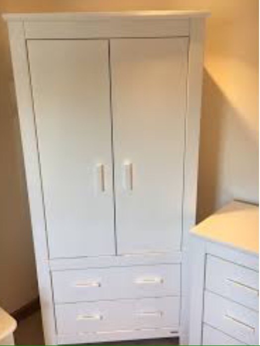 Ikea Lasko Wardrobe And Chest Of Drawers Top Changer In