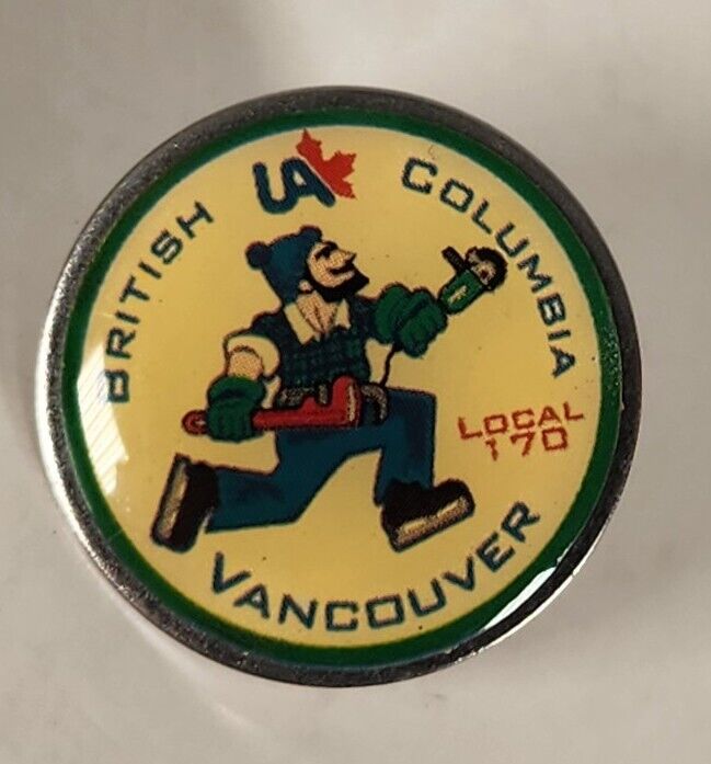 Ua Pin Local 170 Union Pin Plumbers Steamfitters Vancouver BC Round 