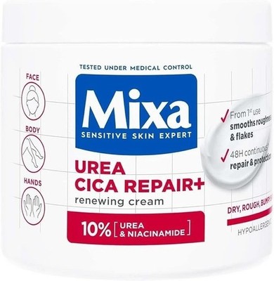 Mixa Crema Corpo Rigenerante, Per Pelle Secca e Ruvida, Pelle Idratata e Lenita