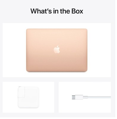 Gold Apple MacBook Air 13.3  Inch  With M1 Chip , 8GB RAM & 256GB SSD 