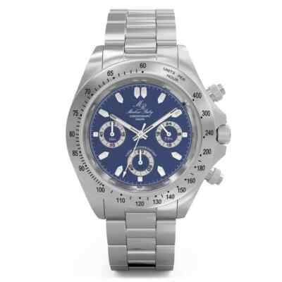 Markus Ruby Stainless Steel Dakar Quartz Chronograph Wrist Watch