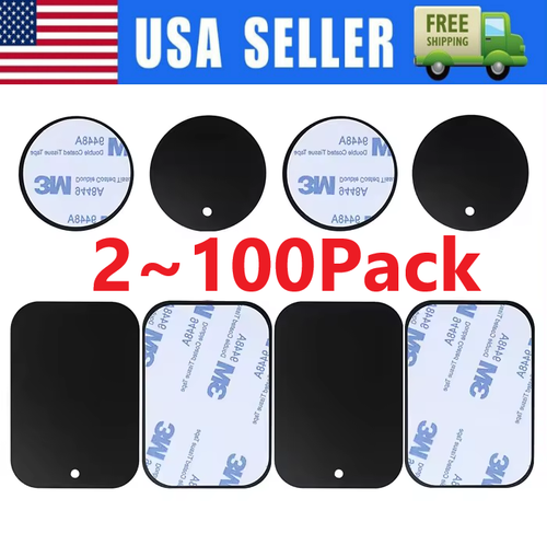 Metal Plates Adhesive Sticker Replace For Magnetic Car Mount Phone Holder lot