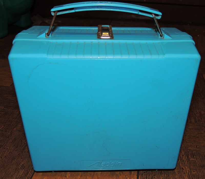 Vintage Moon Dreamers Plastic Blue Lunch Box & Thermos??1987 Hasbro??RARE BLUE!!