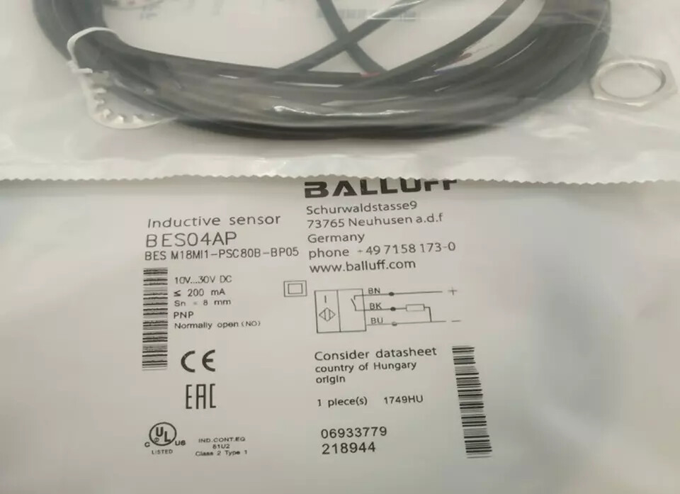 1pc New For BALLUFF BES M18MI-PSC80B-BP05 (BES008A) Sensor