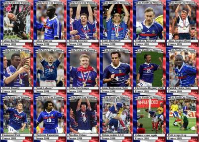 France 1998 World Cup winners football trading cards | eBay