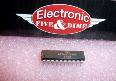 SP74HCT240N SPI  Bus Driver, 2-Func, 4-Bit, Inverted Output, CMOS, PDIP20