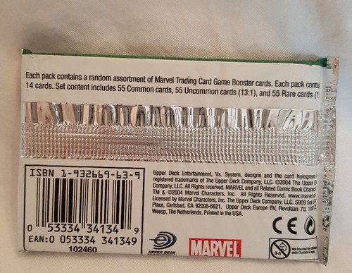 NEW UPPER DECK VS SYSTEM MARVEL 1ST EDITION 2004 WEB OF SPIDERMAN 14 CARDS PACK