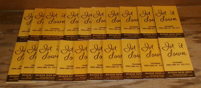 Original 1969 Decatur Paper House Calendar Notebook Lot of 20
