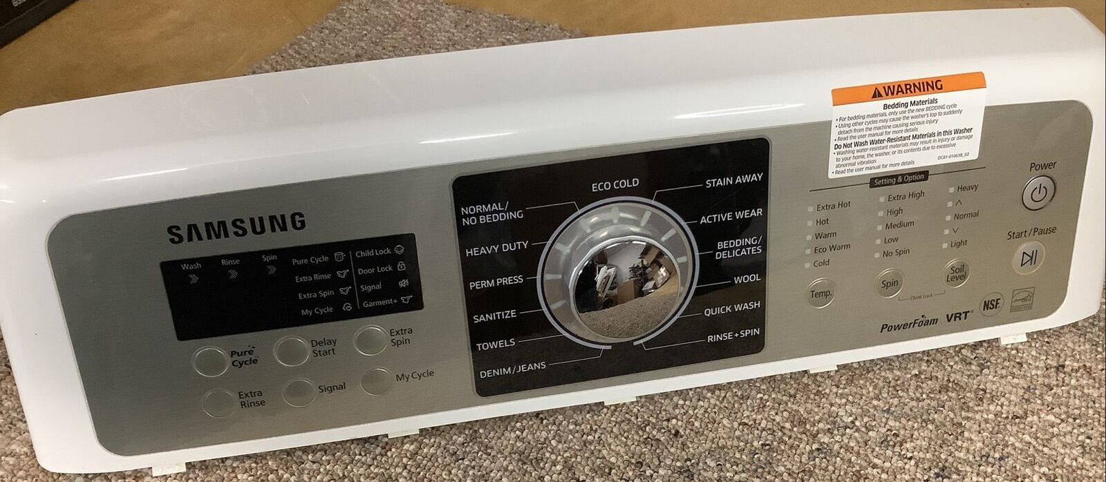 Samsung Washer Complete Control Panel Board DC97-16772B DC92