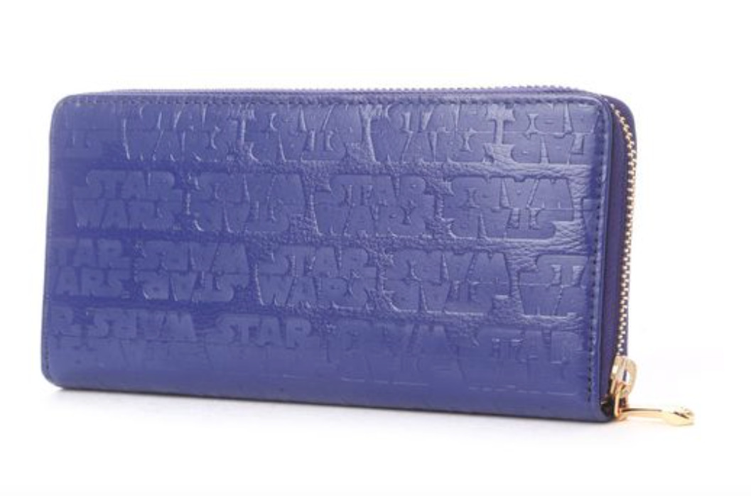 R2-D2 Star Wars Samantha Thavasa Wallet Zip-around Leather Blue Sold Out New