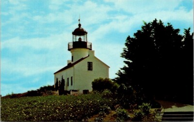 Postcard Old Point Loma Lighthouse Cabrillo National Monument San Diego CA