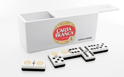 Professional Domino Set ''Carta Blanca'' in Plastic Box.