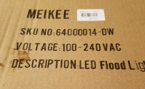 Meikee 100W Outdoor LED Flood Lights, 10500 Lumen, Daylight White.
