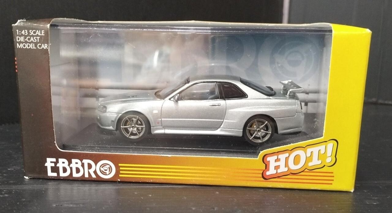 EBBRO 1/43 NISSAN skyline GT-R R34 V-SPECII from Japan 13028