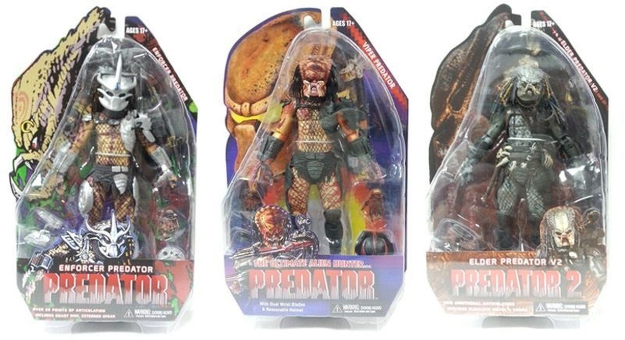 NECA Predator Series 12 Enforcer Elder Viper Set of 3 Action NECA Predator Series 12 Enforcer Elder Viper Set of 3 Action
