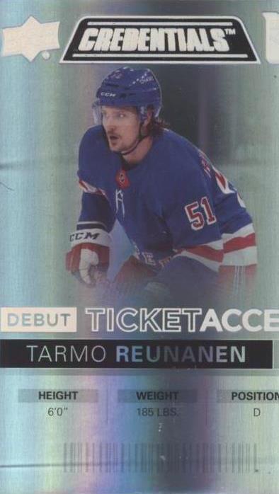2021-22 Upper Deck Credentials - Tarmo Reunanen #83
