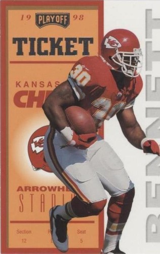 1998 Playoff Contenders Donnell Bennett #39