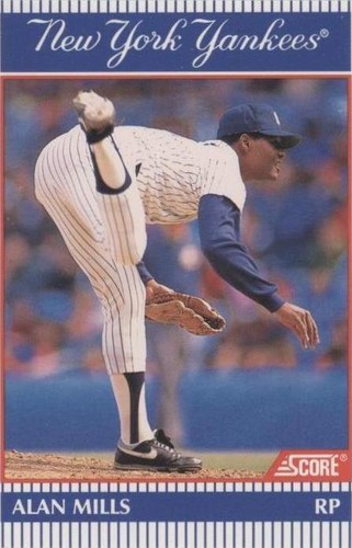 1990 Score NatWest Banks New York Yankees - Alan Mills #29