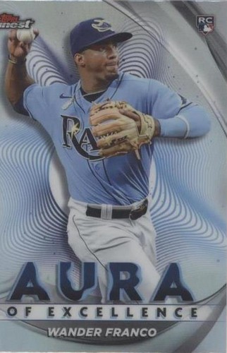 2022 TOPPS FINEST #2 WANDER FRANCO GREEN REFRACTOR /99
