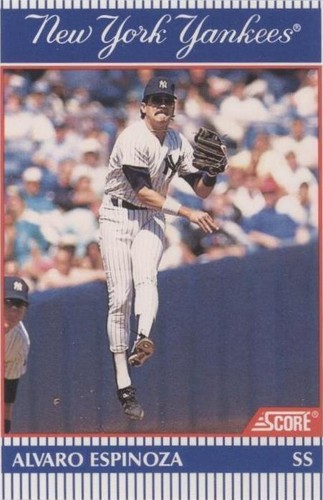 1990 Score NatWest Banks New York Yankees - Alvaro Espinoza #4