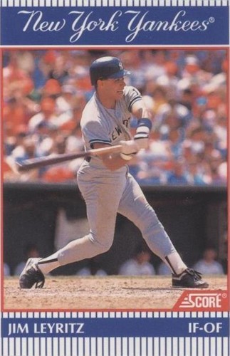 1990 Score NatWest Banks New York Yankees - Jim Leyritz #10