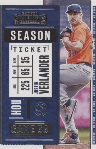 2020 Panini Contenders - Justin Verlander #7